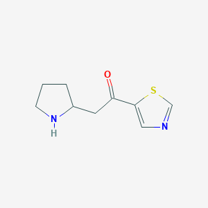 2-(Pyrrolidin-2-yl)-1-(1,3-thiazol-5-yl)ethan-1-one