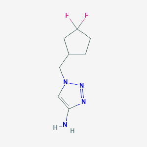 1-[(3,3-Difluorocyclopentyl)methyl]-1H-1,2,3-triazol-4-amine