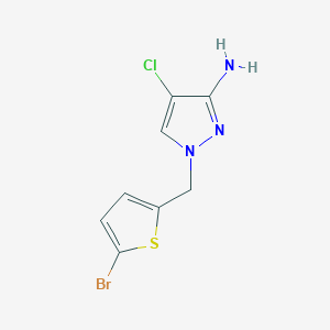 1-[(5-Bromothiophen-2-yl)methyl]-4-chloro-1H-pyrazol-3-amine