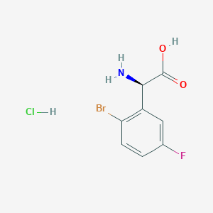 (R)-2-Amino-2-(2-bromo-5-fluorophenyl)acetic acid hcl