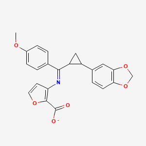 (Z)-{[2-(2H-1,3-benzodioxol-5-yl)cyclopropyl](4-methoxyphenyl)methylidene}aminofuran-2-carboxylate