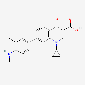 1-Cyclopropyl-8-methyl-7-(3-methyl-4-(methylamino)phenyl)-4-oxo-1,4-dihydroquinoline-3-carboxylic acid