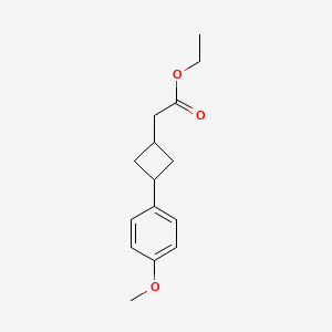 Ethyl 2-(3-(4-methoxyphenyl)cyclobutyl)acetate