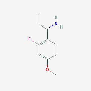 (1S)-1-(2-Fluoro-4-methoxyphenyl)prop-2-enylamine