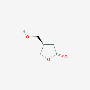 molecular formula C5H8O3 B13057693 (4R)-4-(Hydroxymethyl)oxolan-2-one 