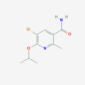 5-Bromo-2-methyl-6-(propan-2-yloxy)pyridine-3-carboxamide