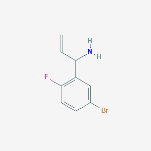 1-(5-Bromo-2-fluorophenyl)prop-2-EN-1-amine