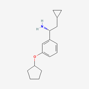 (1R)-1-(3-Cyclopentyloxyphenyl)-2-cyclopropylethylamine