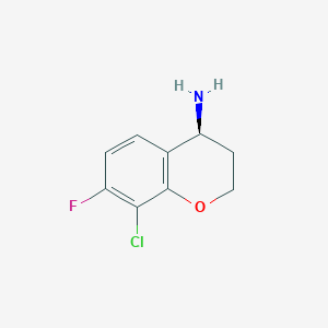 (S)-8-Chloro-7-fluorochroman-4-amine