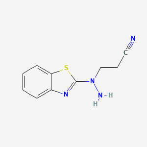 B1305782 3-[1-(1,3-Benzothiazol-2-yl)hydrazino]-propanenitrile CAS No. 86691-41-0