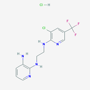 N2-(2-(3-chloro-5-(trifluoromethyl)pyridin-2-ylamino)ethyl)pyridine-2,3-diamine hydrochloride