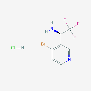 (R)-1-(4-Bromopyridin-3-YL)-2,2,2-trifluoroethan-1-amine hcl