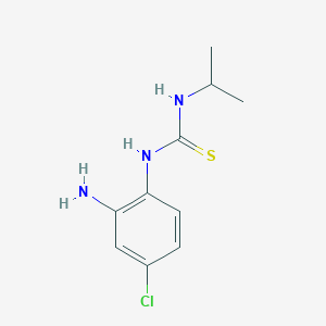 molecular formula C10H14ClN3S B13057883 1-(2-Amino-4-chlorophenyl)-3-isopropylthiourea 