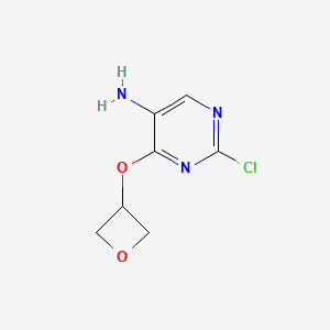 2-Chloro-4-(oxetan-3-yloxy)pyrimidin-5-amine