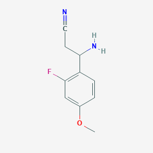 3-Amino-3-(2-fluoro-4-methoxyphenyl)propanenitrile