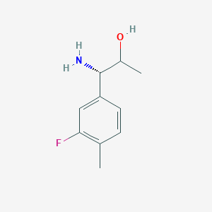 (1S)-1-Amino-1-(3-fluoro-4-methylphenyl)propan-2-OL