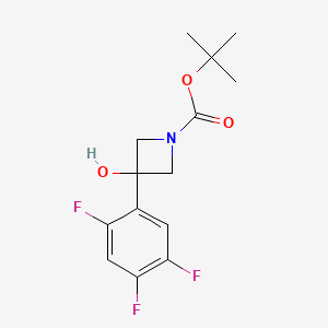 tert-Butyl 3-hydroxy-3-(2,4,5-trifluorophenyl)azetidine-1-carboxylate