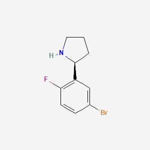 (S)-2-(5-Bromo-2-fluorophenyl)pyrrolidine