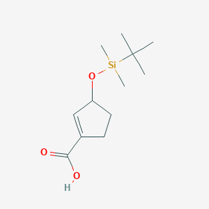 3-((Tert-butyldimethylsilyl)oxy)cyclopent-1-ene-1-carboxylic acid