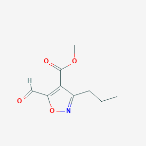 Methyl 5-formyl-3-propylisoxazole-4-carboxylate