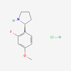 (R)-2-(2-Fluoro-4-methoxyphenyl)pyrrolidine hcl