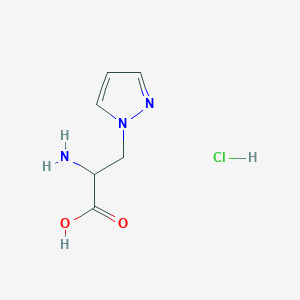 2-amino-3-(1H-pyrazol-1-yl)propanoic acid hydrochloride