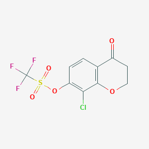 8-Chloro-4-oxochroman-7-YL trifluoromethanesulfonate