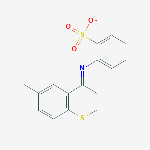 [(4E)-6-methyl-3,4-dihydro-2H-1-benzothiopyran-4-ylidene]aminobenzenesulfonate