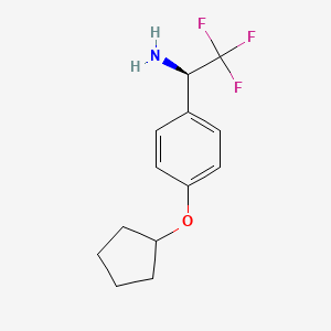 (1R)-1-(4-Cyclopentyloxyphenyl)-2,2,2-trifluoroethylamine