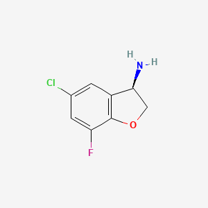 (3R)-5-Chloro-7-fluoro-2,3-dihydrobenzo[B]furan-3-ylamine