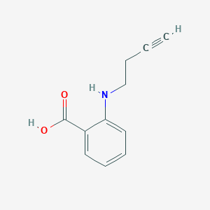 molecular formula C11H11NO2 B13058058 2-(But-3-yn-1-ylamino)benzoic acid 