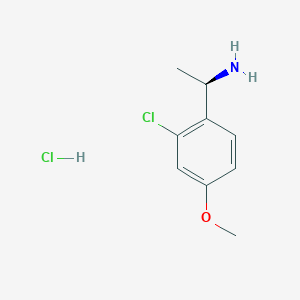 (R)-1-(2-Chloro-4-methoxyphenyl)ethan-1-amine hcl