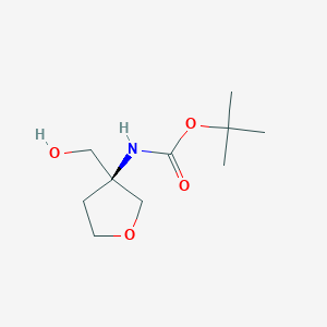 tert-ButylN-[(3S)-3-(hydroxymethyl)oxolan-3-yl]carbamate