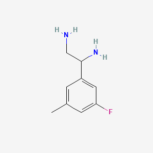 1-(3-Fluoro-5-methylphenyl)ethane-1,2-diamine