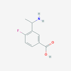 3-(1-Aminoethyl)-4-fluorobenzoicacidhcl