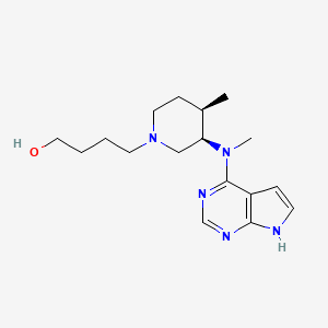 molecular formula C17H27N5O B13058199 Tofacitinibcitrateimpurity71 