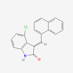 4-chloro-3-[(Z)-1-naphthylmethylidene]-1H-indol-2-one