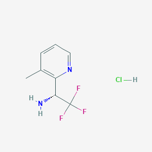 (1R)-2,2,2-Trifluoro-1-(3-methyl(2-pyridyl))ethylamine hcl