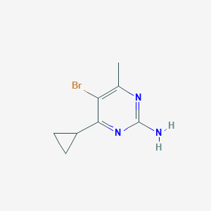 5-Bromo-4-cyclopropyl-6-methylpyrimidin-2-amine