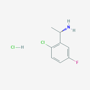 (S)-1-(2-Chloro-5-fluorophenyl)ethan-1-amine hcl