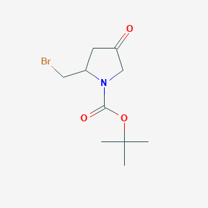 tert-Butyl 2-(bromomethyl)-4-oxopyrrolidine-1-carboxylate