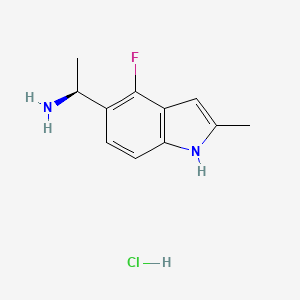 (S)-1-(4-Fluoro-2-methyl-1H-indol-5-YL)ethan-1-amine hcl