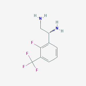 (1R)-1-[2-Fluoro-3-(trifluoromethyl)phenyl]ethane-1,2-diamine