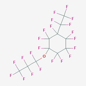 molecular formula C11F22O B1305836 ペルフルオロ(1-エチル-3-プロポキシシクロヘキサン) CAS No. 400626-82-6