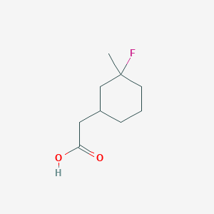 2-(3-Fluoro-3-methylcyclohexyl)acetic acid