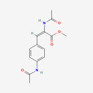 Methyl2-acetamido-3-(4-acetamidophenyl)prop-2-enoate