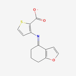 [(4Z)-4,5,6,7-tetrahydro-1-benzofuran-4-ylidene]aminothiophene-2-carboxylate