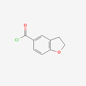 molecular formula C9H7ClO2 B1305844 2,3-Dihydro-1-benzofuran-5-carbonyl chloride CAS No. 55745-71-6