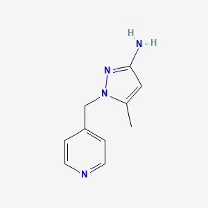 5-Methyl-1-[(pyridin-4-yl)methyl]-1H-pyrazol-3-amine