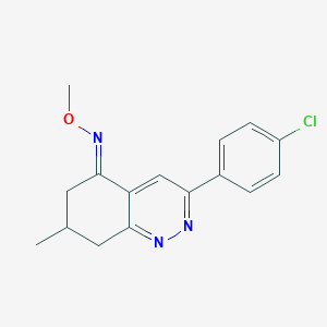 3-(4-chlorophenyl)-N-methoxy-7-methyl-5,6,7,8-tetrahydrocinnolin-5-imine